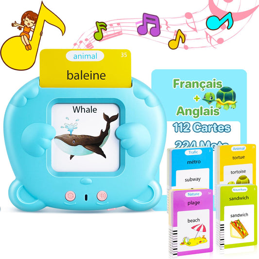 AHJ talking flash cards featuring animals to boost early vocabulary with engaging sounds