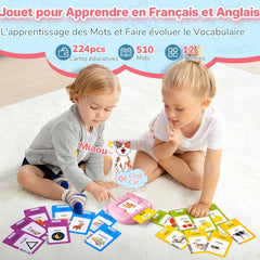 AHJ cards demonstrate bilingual mode for English and Spanish to support dual language exposure.