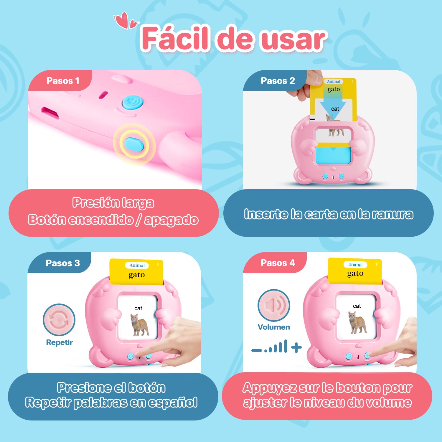 AHJ compact reader stays light and easy for little hands during classroom or home study.