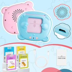 AHJ Talking Flash Cards rechargeable battery supports longer screen-free learning