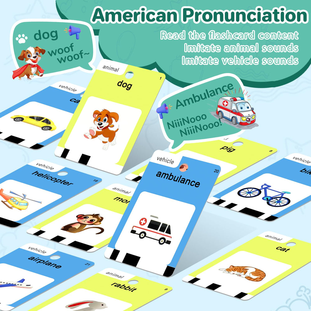 AHJ Talking Flash Cards rechargeable battery for portable use
