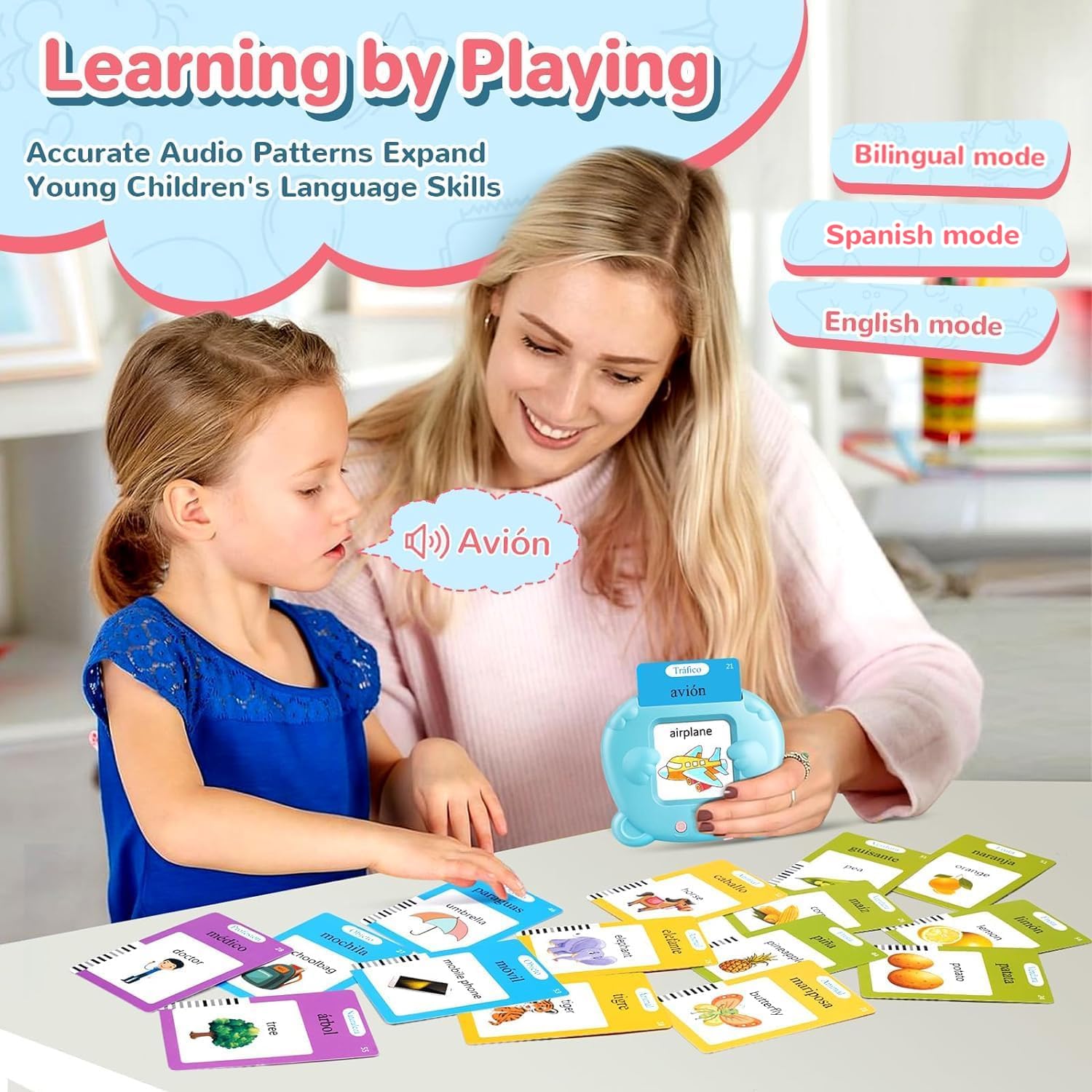 AHJ Talking Flash Cards songs and sounds mode enriches playtime