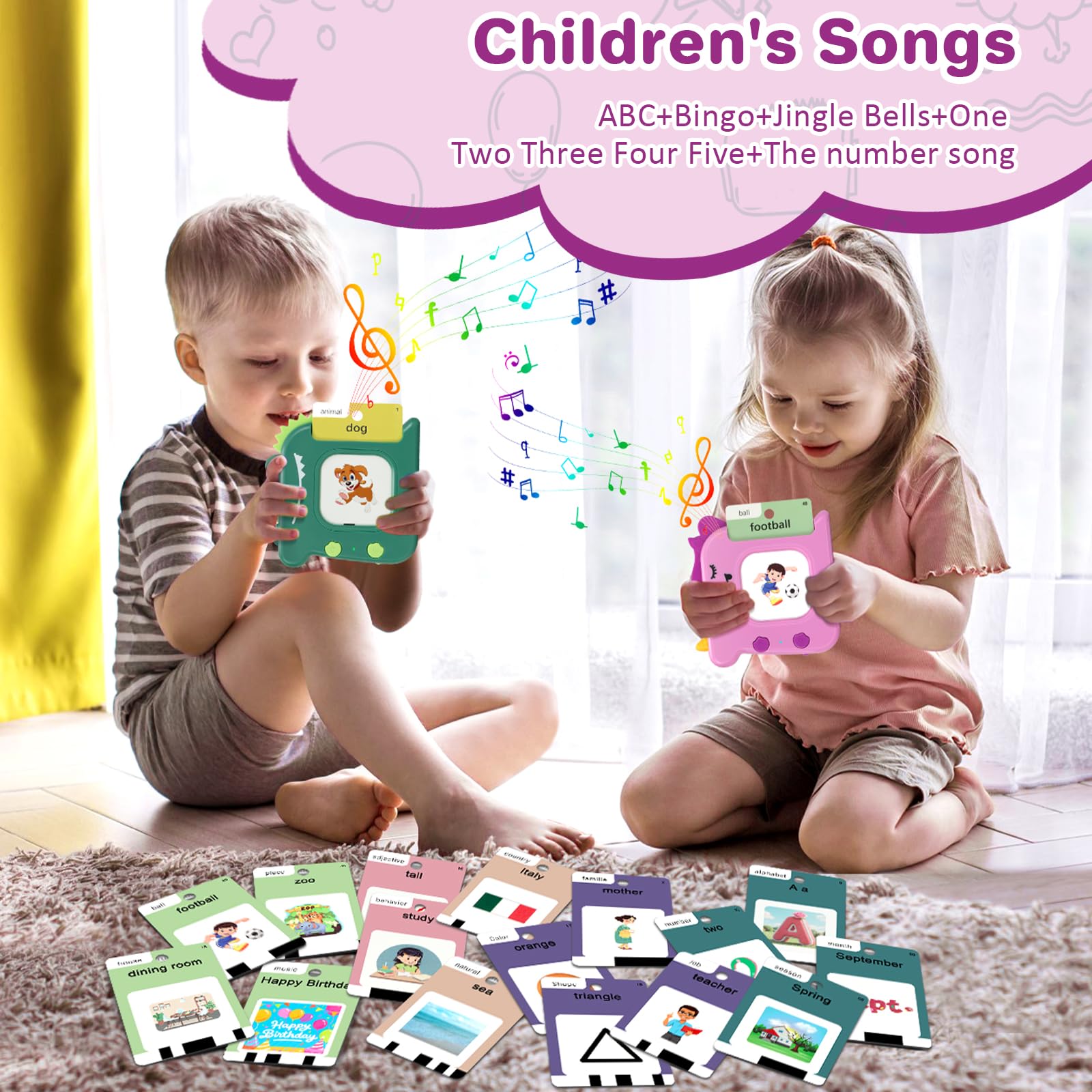 AHJ Talking Flash Cards vehicle sounds for engaging transportation themes