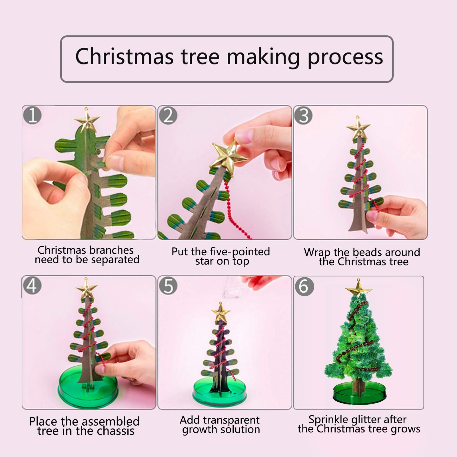 AhkeaDirectly crystal tree growth process captures kids' curiosity and learning.