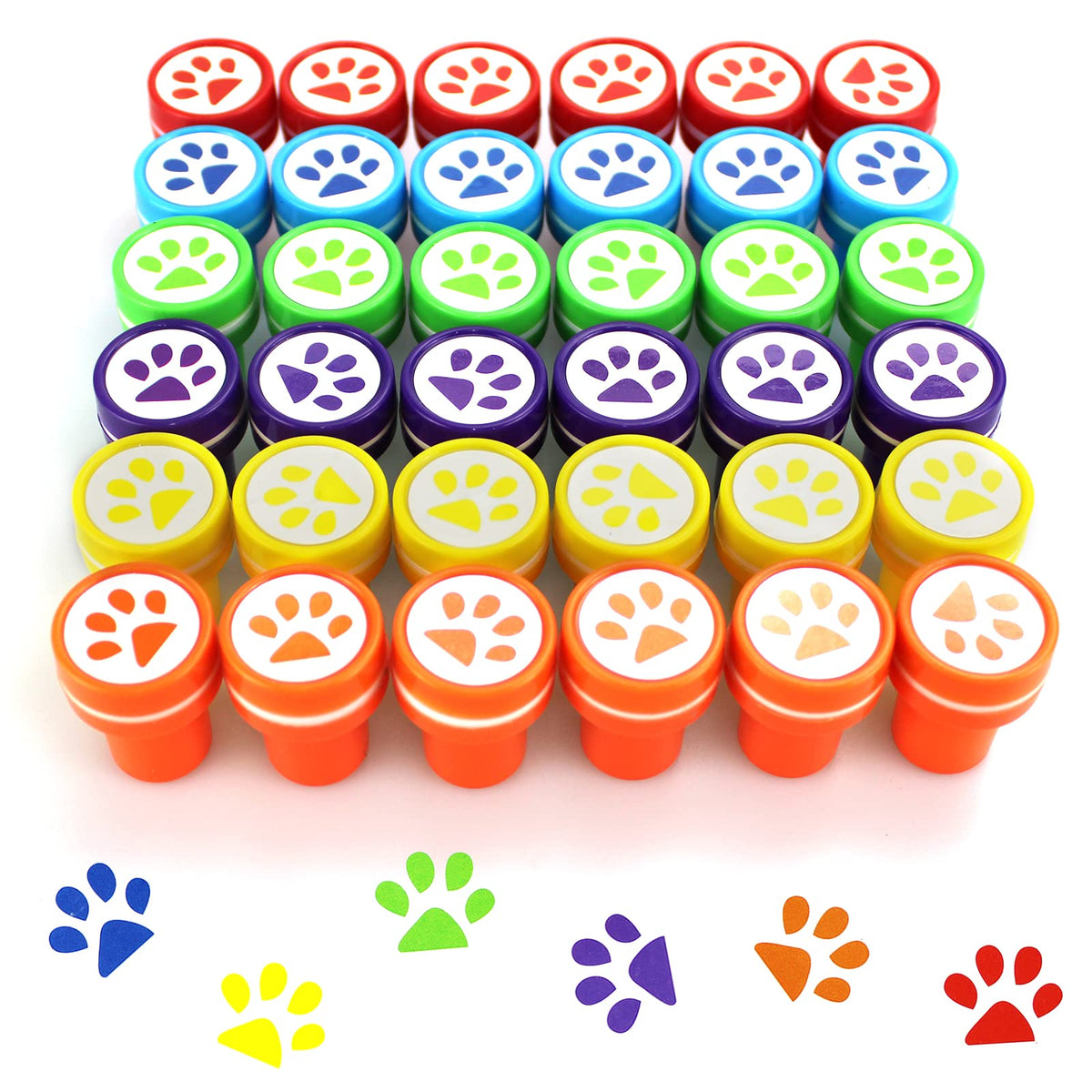AHKUNMT dog paw stampers red for classroom activities and awards