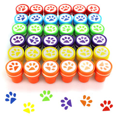 AHKUNMT dog paw stampers red for classroom activities and awards
