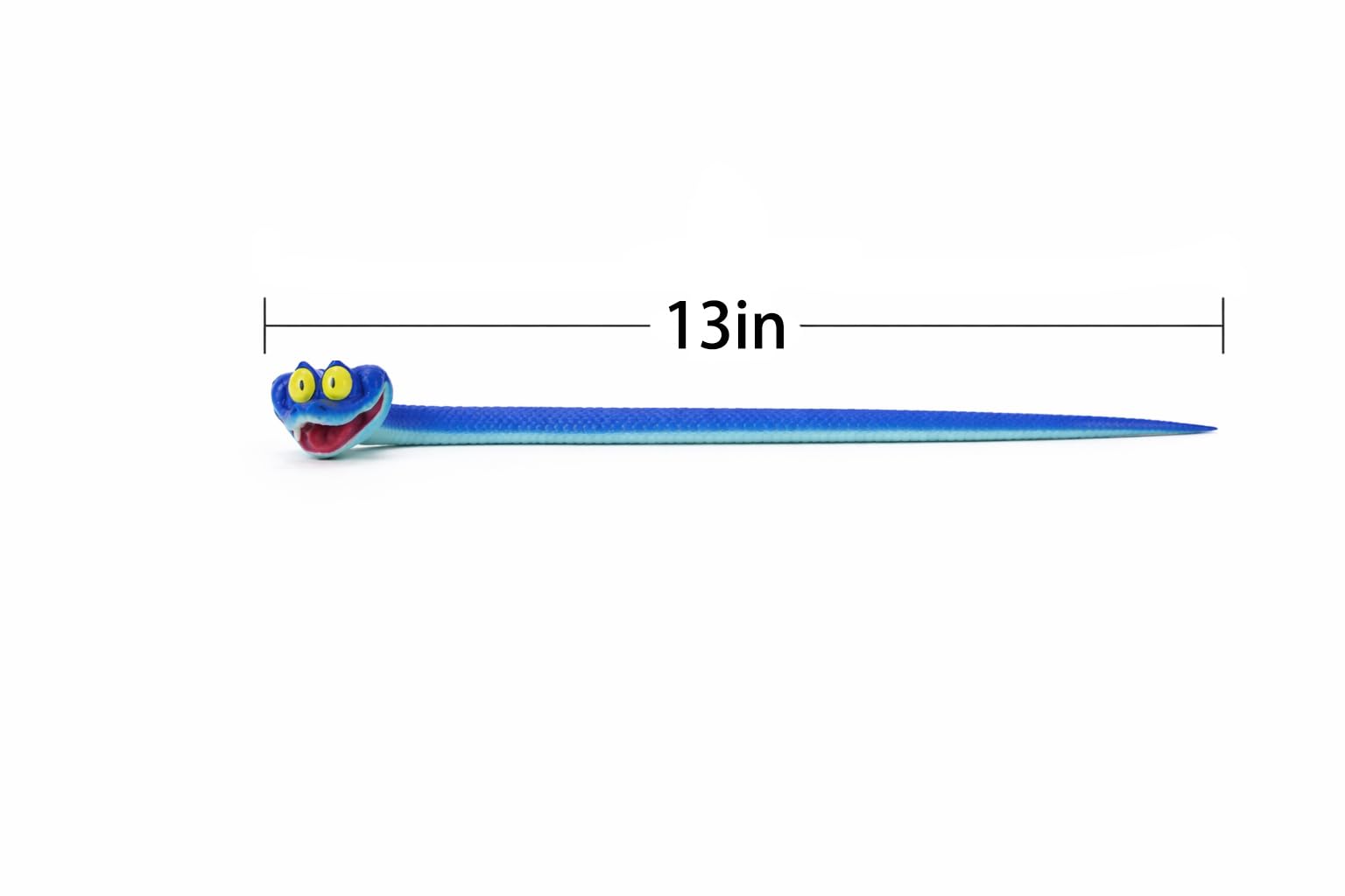 Ahlsense blue cartoon snake full body 13-inch bendable for creative play