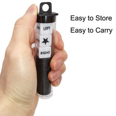 Ahoper round tube storage travel case shown with game components