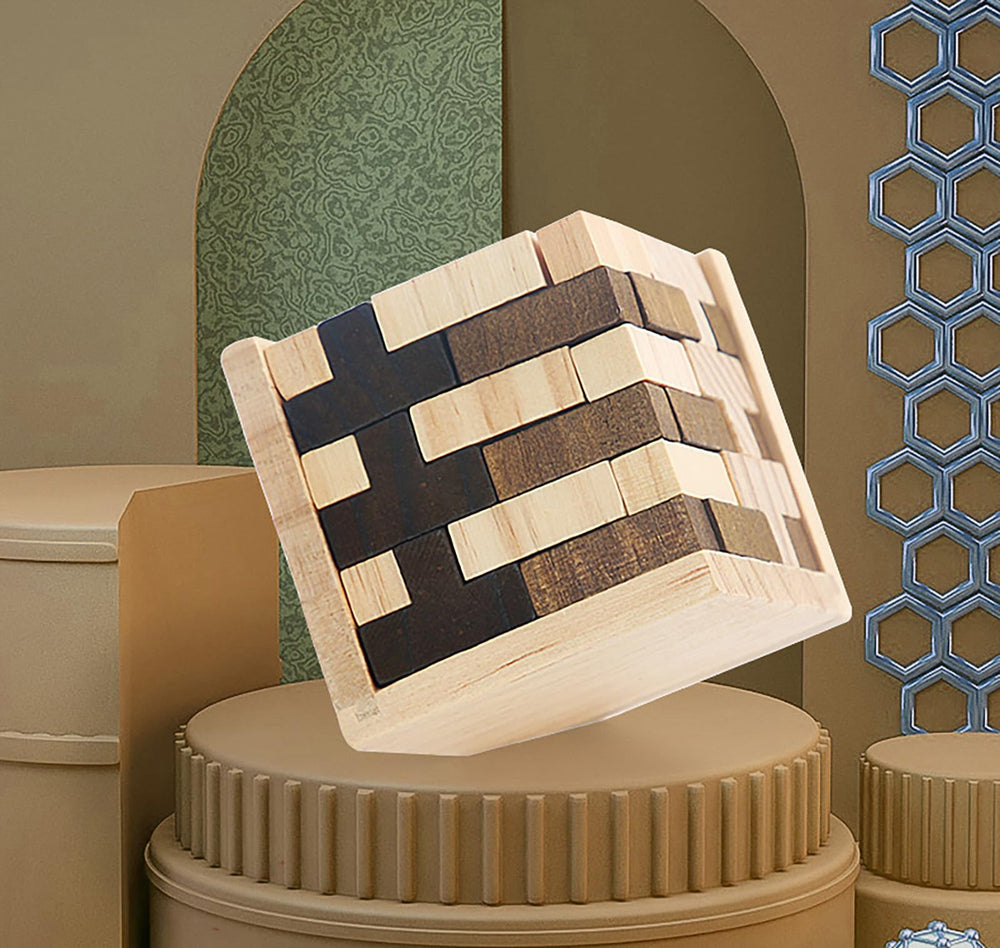 Ahyuan T-shaped puzzle pieces showing modular construction for creative play