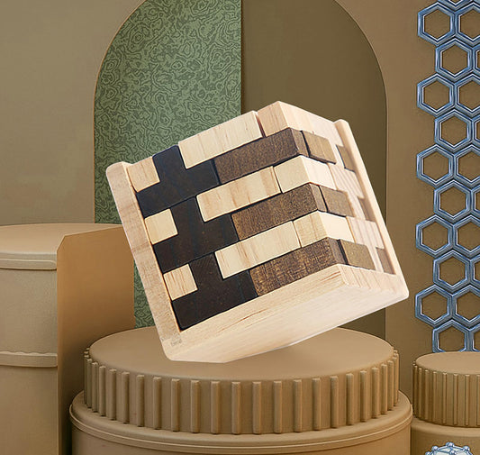 Ahyuan T-shaped puzzle pieces showing modular construction for creative play