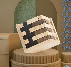 Ahyuan T-shaped puzzle pieces showing modular construction for creative play