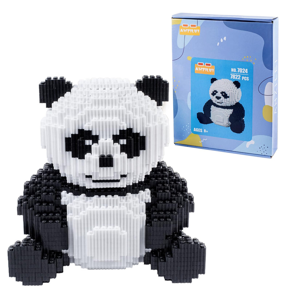 AHZILEI panda blocks gift packaging ready for a birthday