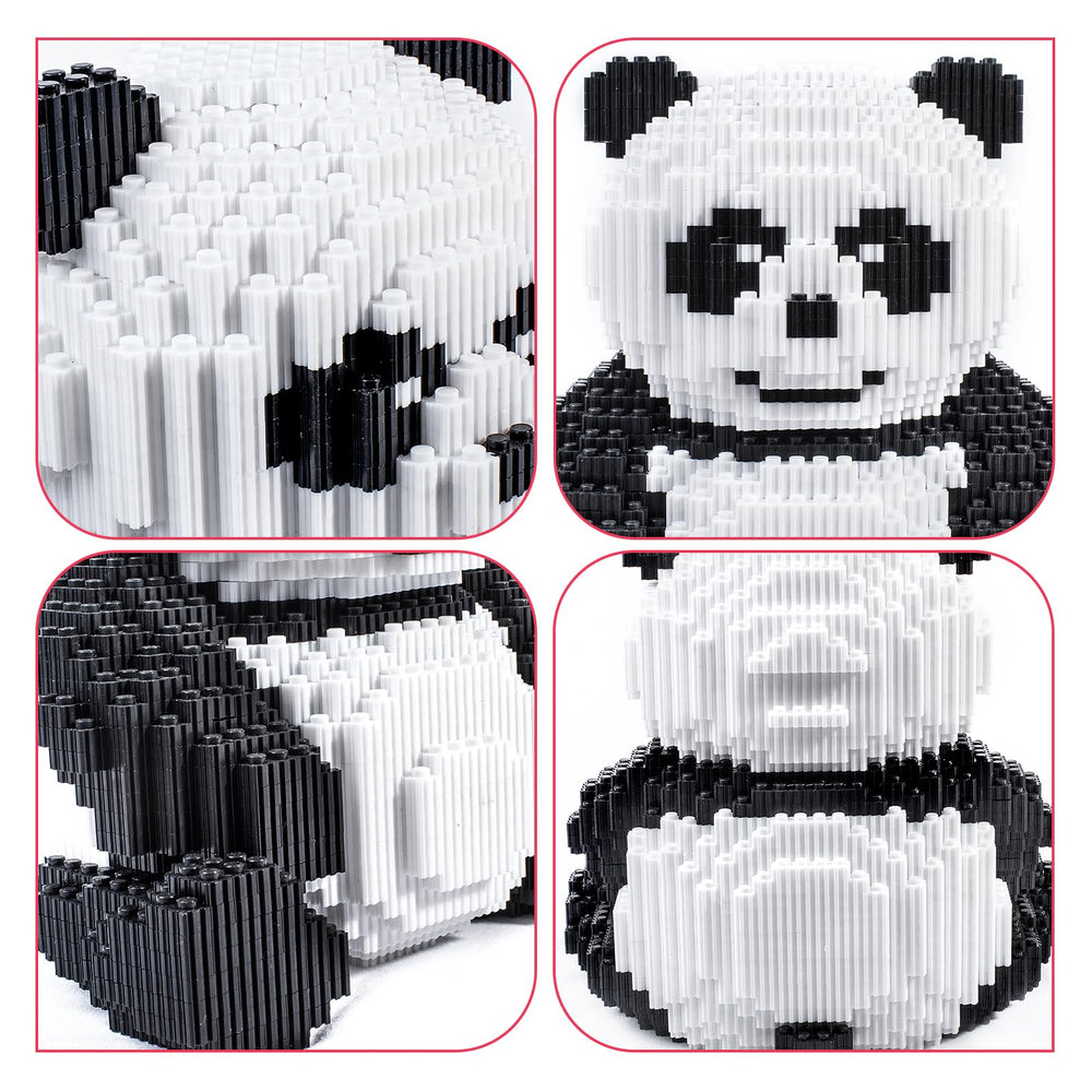 Color instruction guide for AHZILEI panda blocks