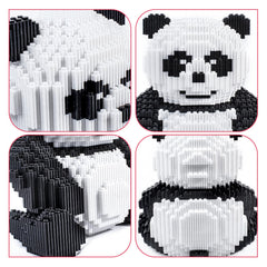 Color instruction guide for AHZILEI panda blocks