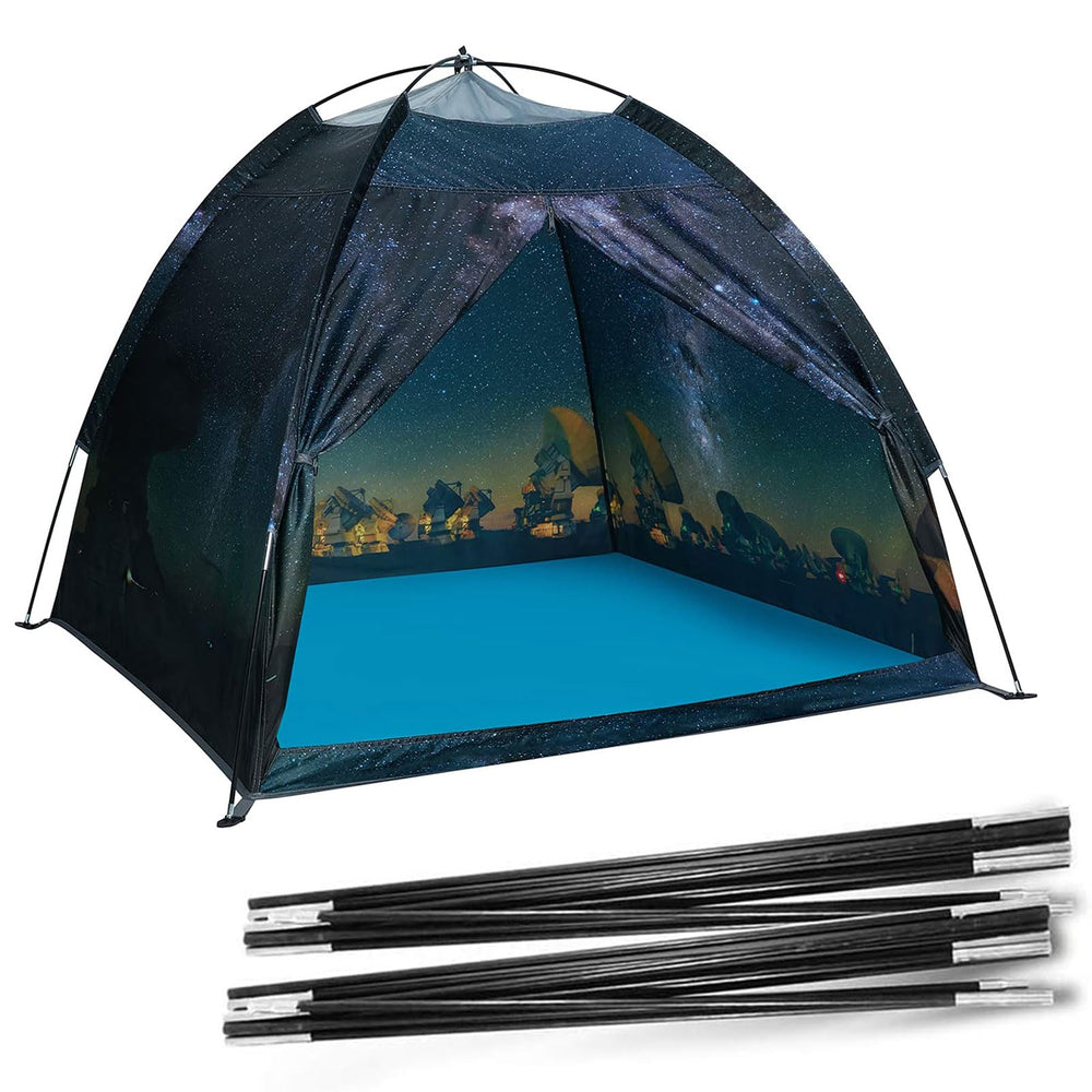 Ai-Uchoice dinosaur tent setup shows fast installation and stable frame.