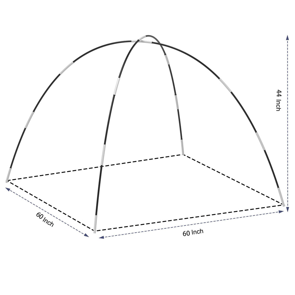 Ai-Uchoice fiberglass poles deliver durable support for the space dinosaur tent.