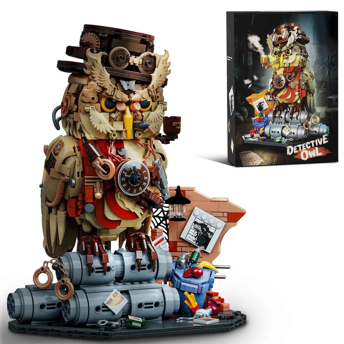 AibangBuildzy Detective Owl set packaging, ready for gifting and unboxing excitement