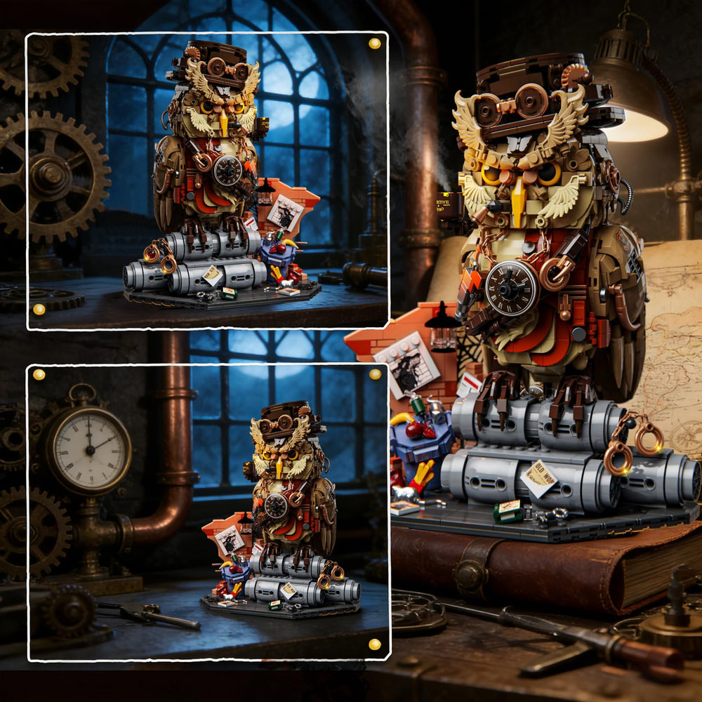 AibangBuildzy LEGO-compatible Detective Owl invites expanded builds with existing bricks