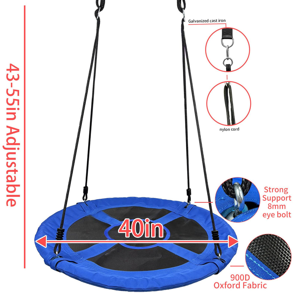 AIBETOMG adjustable hanging straps enable easy height adjustments.