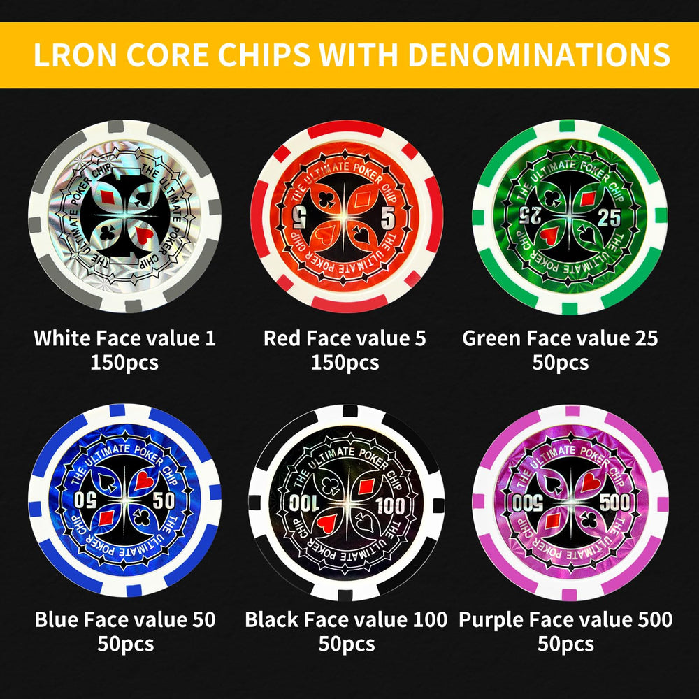AIBETOMG 11-gram casino-style chips feel substantial in hand.