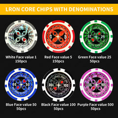 AIBETOMG 11-gram casino-style chips feel substantial in hand.