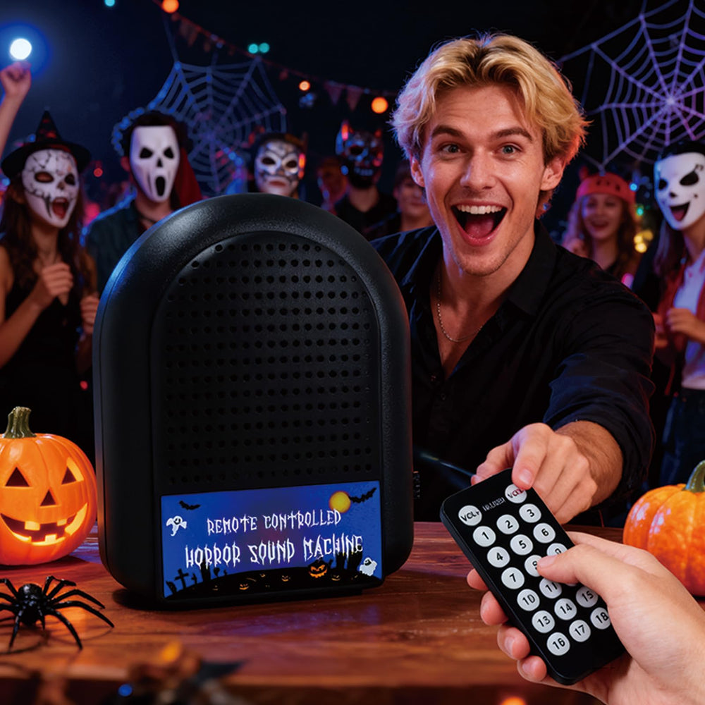 Aibitu compact device for office pranks and themed parties.