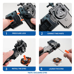 AIBREAY dual-launch modes illustration indicating versatility in battles.