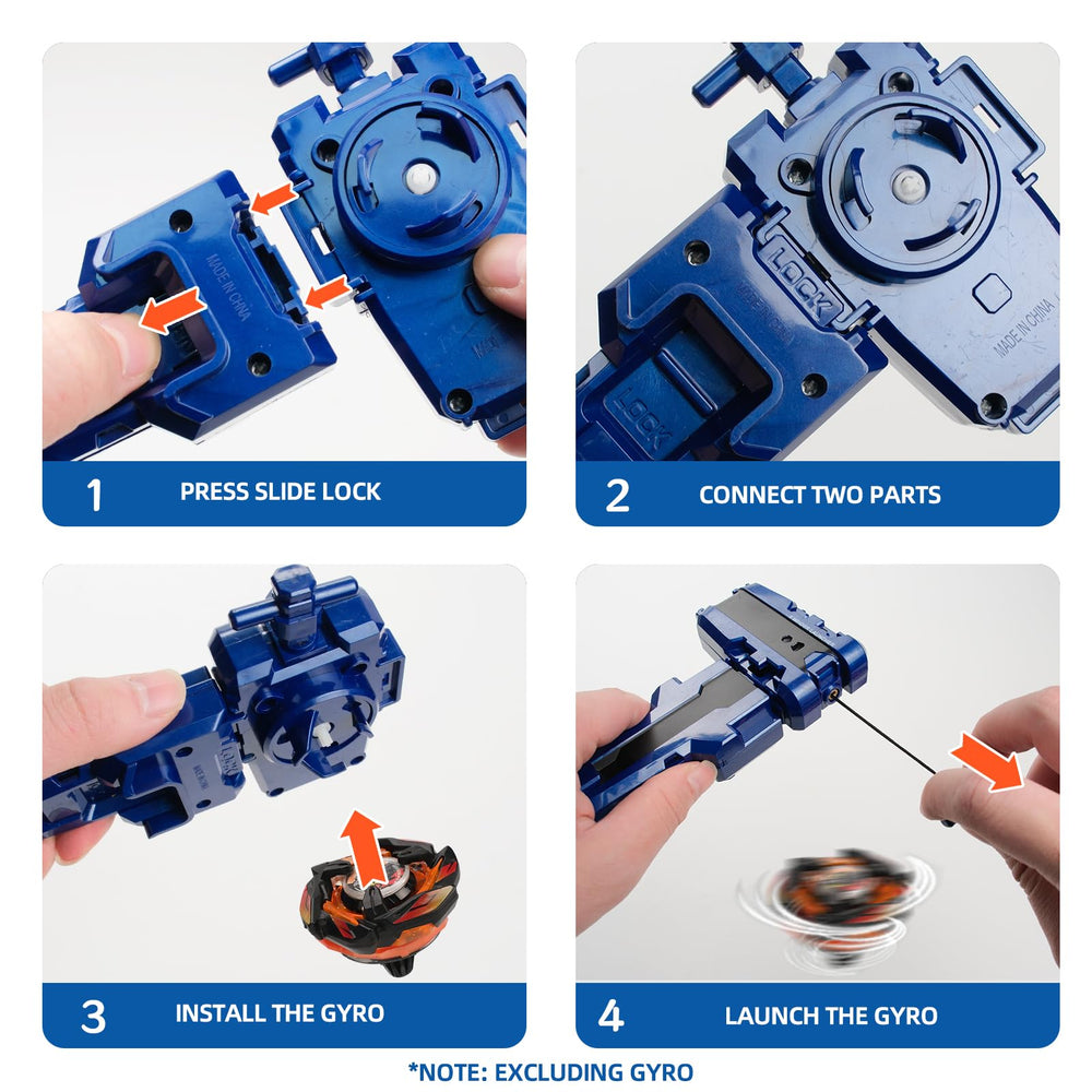 AIBREAY X String Launcher dual launch modes in blue and black.