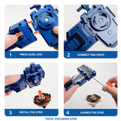 AIBREAY X String Launcher dual launch modes in blue and black.