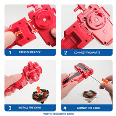 AIBREAY X-string launcher grip-handle for secure control.