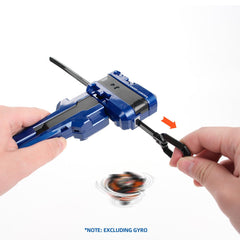 Aibreay X Winder Launcher blue in-use shot demonstrating smooth spins and reliability
