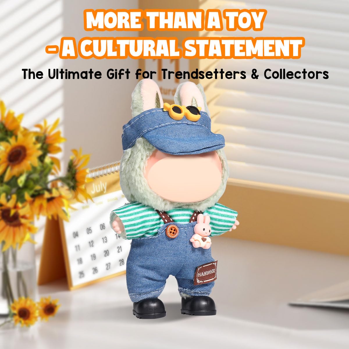 AICase crochet-texture highlights premium craftsmanship on a 17cm doll.