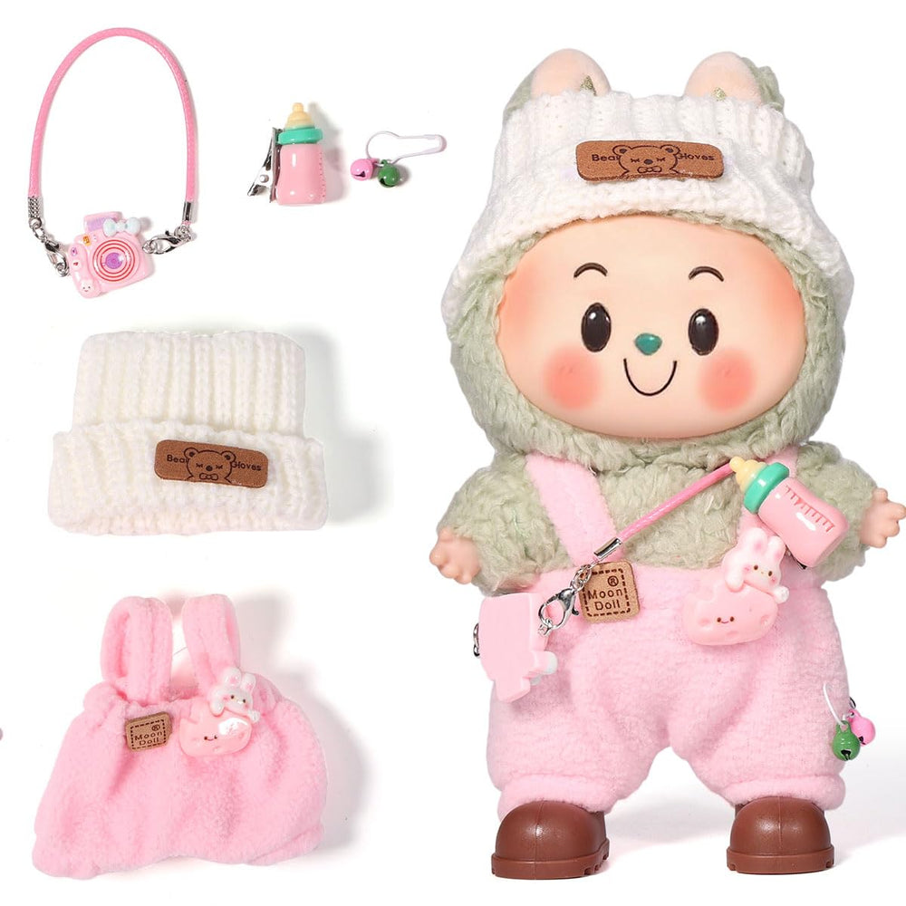 AICase 17cm doll clothes pink-16 top for easy dressing and cute styling