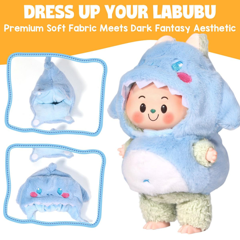 AICase 17cm doll outfit with monkey motif for imaginative storytelling