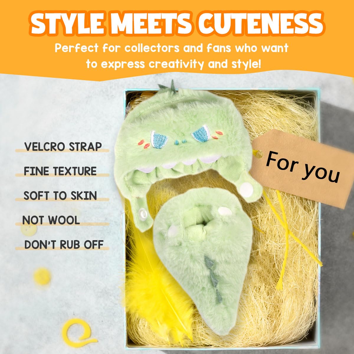 Cute animal-inspired design adds charm to AICase 17cm doll outfits.