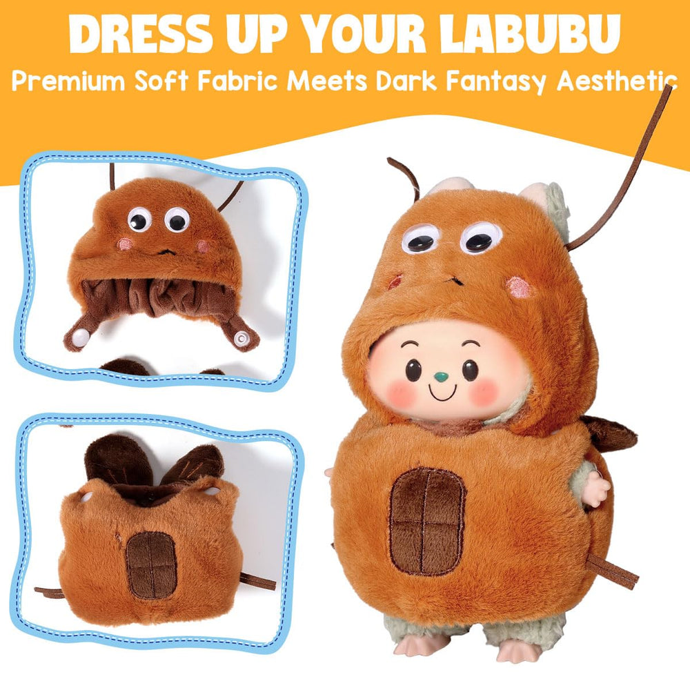 AICase 17cm doll outfit two-piece set offers vibrant colors for imaginative pretend play