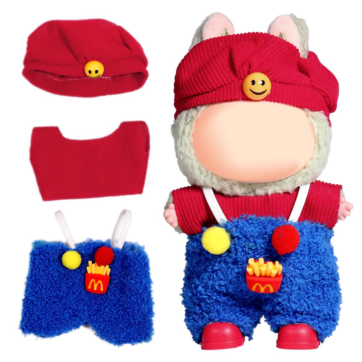 AICase 17cm doll top crochet detail for adorable daily dress-up