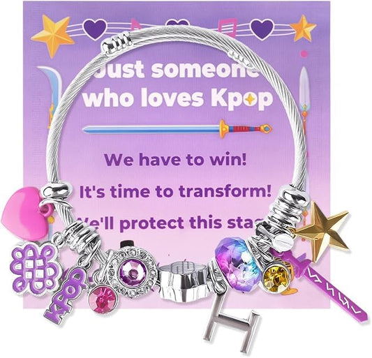 AICase kpop-demon-hunter bracelet with runes, ideal for cosplay and fan events