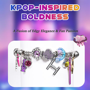 AICase kpop-symbols bracelet features iconic charms for stylish fandom expression