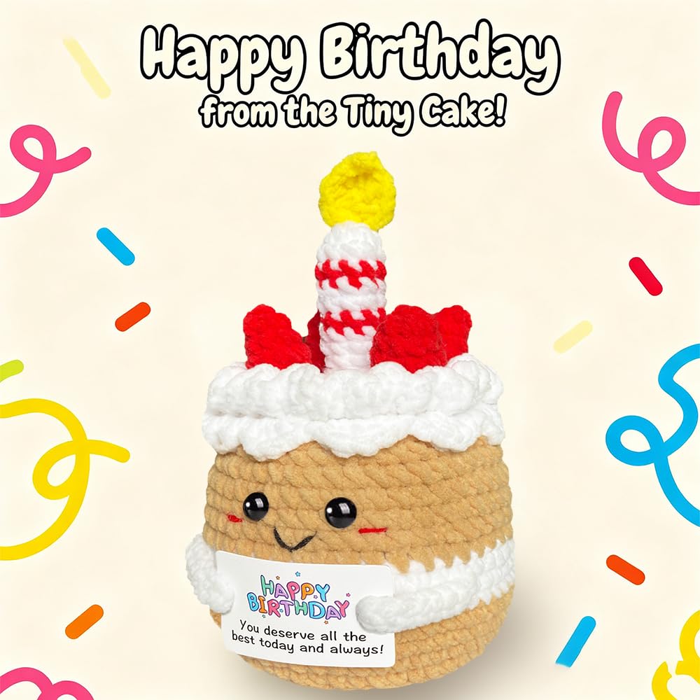 AicooFest crochet cake desk decor highlighting lasting keepsake