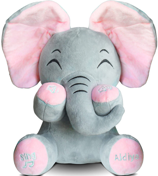 Aidiya Elephant Plush Singing – engaging baby playtime with responsive sounds.