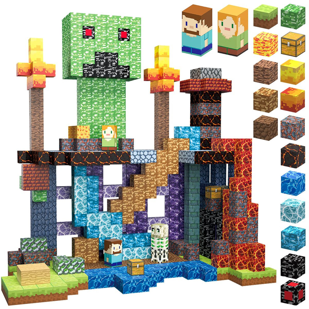 Aidyvoi 160pcs magnetic blocks set for creative building and hands-on STEM play.