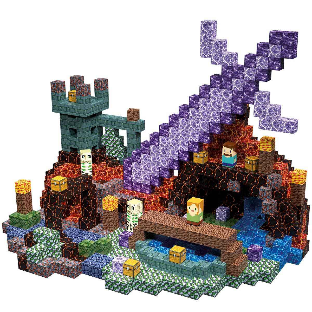 AIDYVOI 213-pcs magnetic blocks set for creative construction and imaginative play.