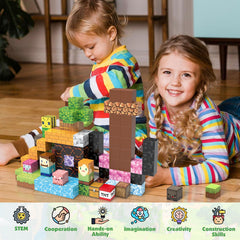 AIDYVOI blocks compatible with other magnetic blocks for expanded creativity