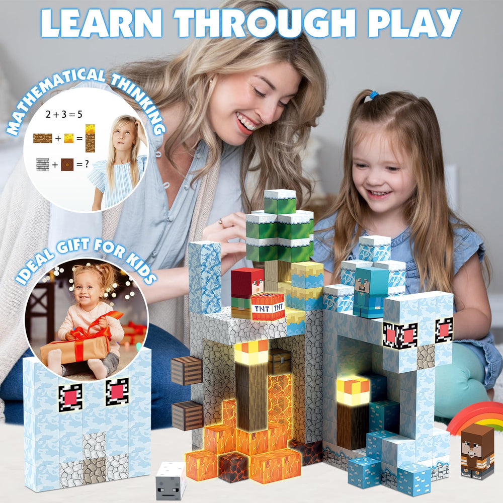 AIDYVOI blocks compatible with other magnetic sets for versatility
