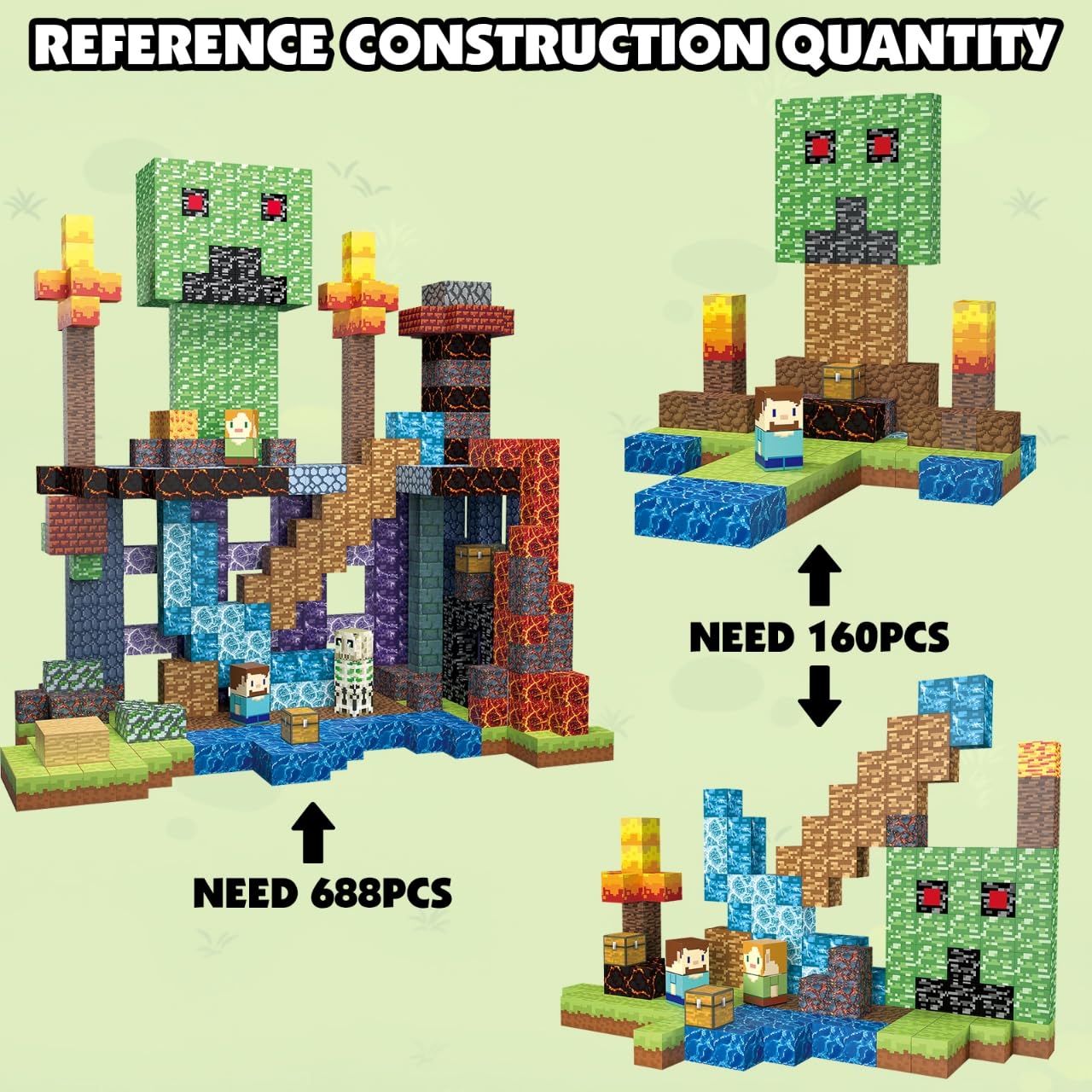Aidyvoi high quality magnetic blocks ensure smooth edges and durable building fun.