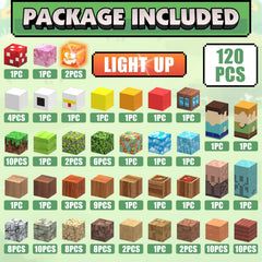 AIDYVOI magnetic blocks light-up blocks illuminate scenes for magical, engaging play.