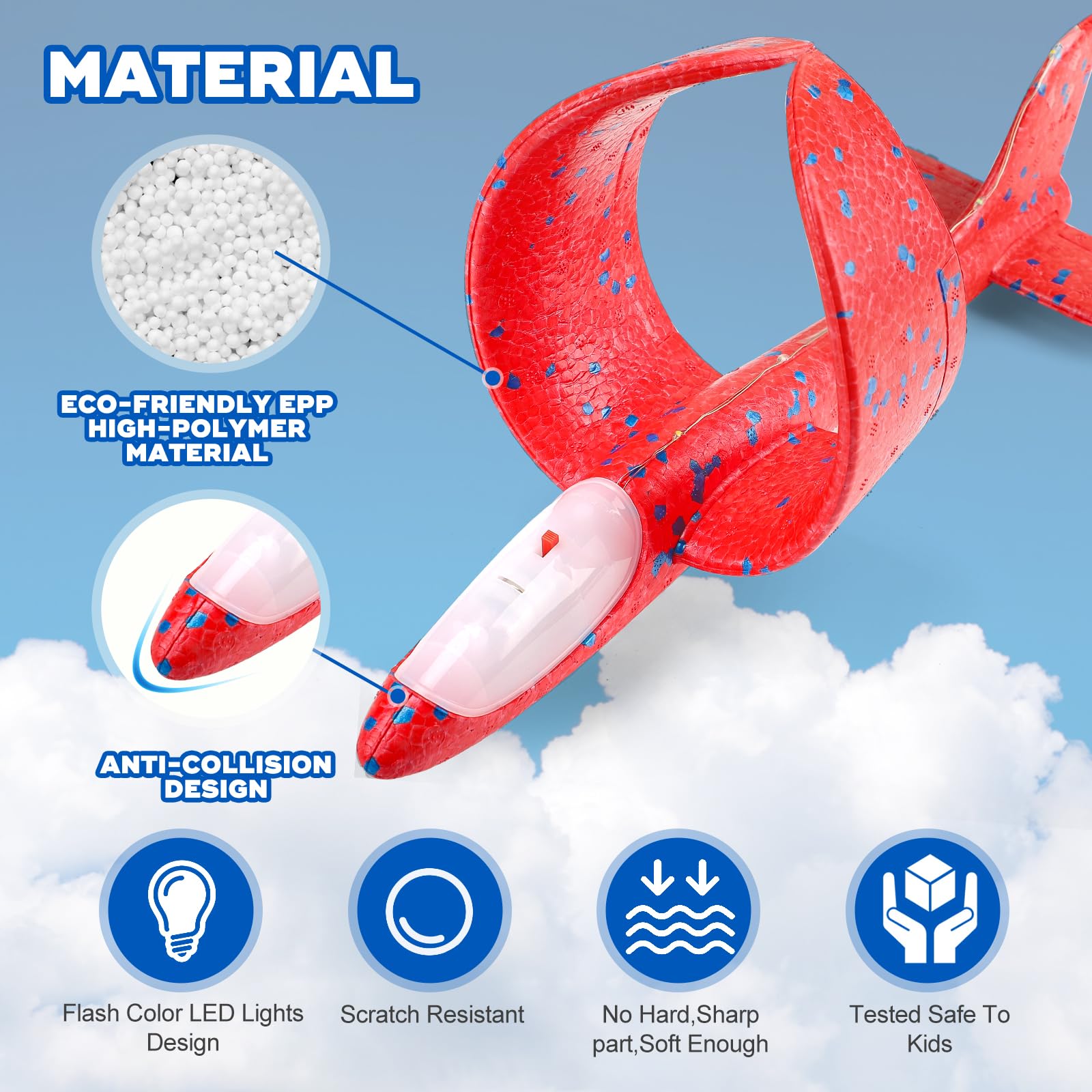 Aiencsai 49 ft range foam plane for outdoor fun