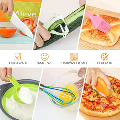 AIEVE silicone cookware withstands heat for durable kid-friendly cooking.