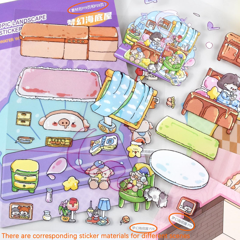 Aifong 3D scenes offer versatile layouts for group or solo crafting.